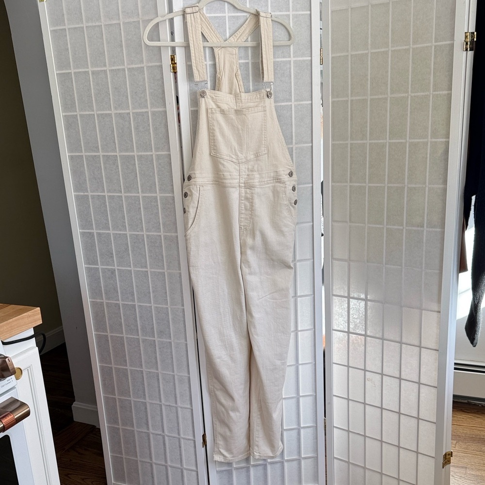 Women’s Cream Overalls Size M - Picture 3 of 5